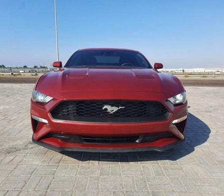 Burgundy Ford Mustang 2020