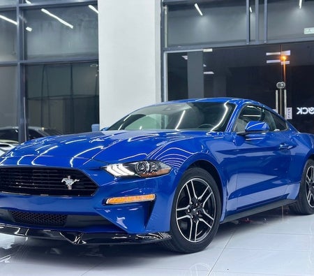 Blau Ford Mustang EcoBoost 2021