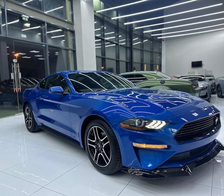 Blau Ford Mustang EcoBoost 2021