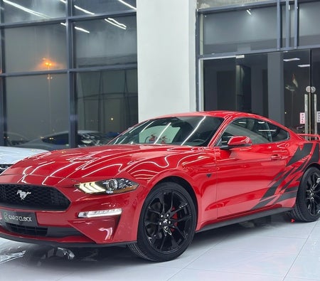 Red Ford Mustang EcoBoost Premium 2021