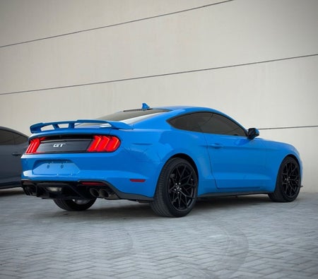 Blue Ford Mustang 2022
