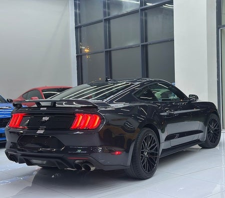 Gray Ford Mustang EcoBoost Premium 2022