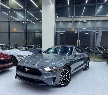 Gray Ford Mustang EcoBoost Premium 2022