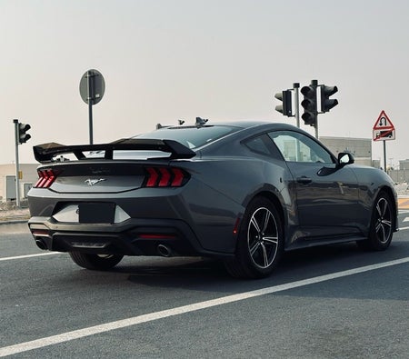 Gray Ford Mustang 2024