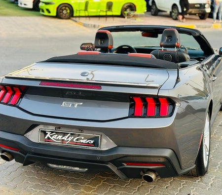 Gray Ford Mustang 2024
