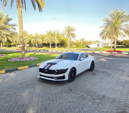 White Ford Mustang EcoBoost 2024