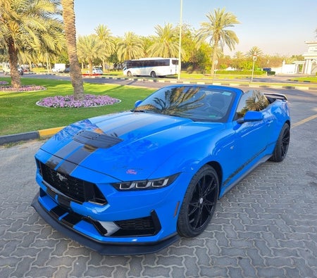 Blue Ford Mustang EcoBoost Premium 2024