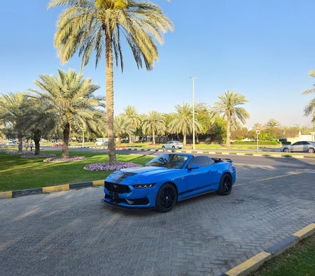 Blue Ford Mustang EcoBoost Premium 2024