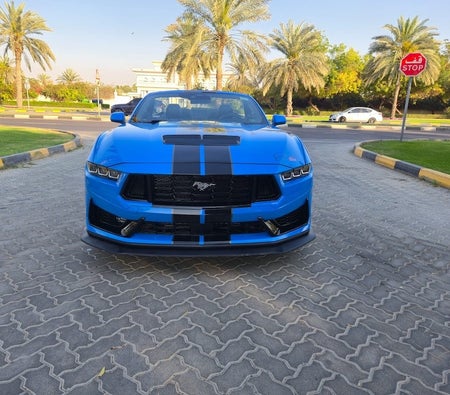 Blue Ford Mustang EcoBoost Premium 2024