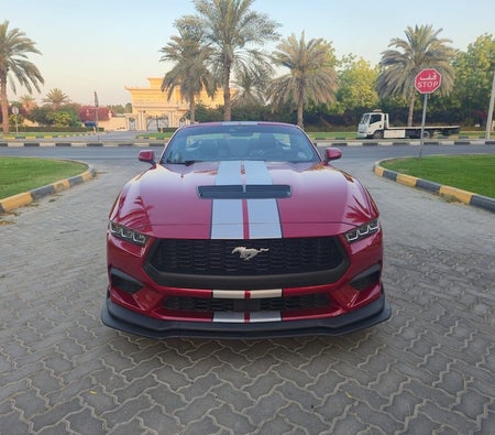 Red Ford Mustang Convertible GT Premium 2024