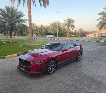 Red Ford Mustang Convertible GT Premium 2024