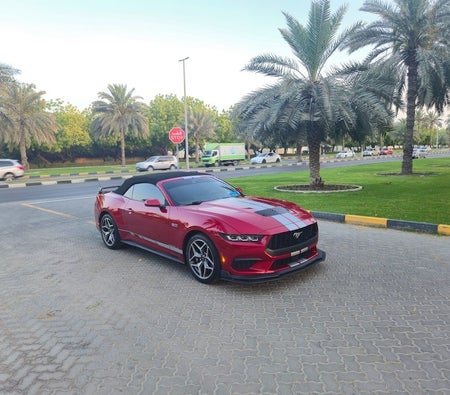 Red Ford Mustang Convertible GT Premium 2024