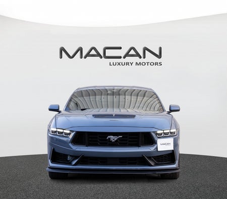 Mattblau Ford Mustang 2024