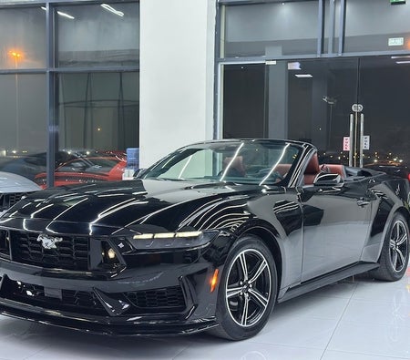 Black Ford Mustang EcoBoost Premium 2024