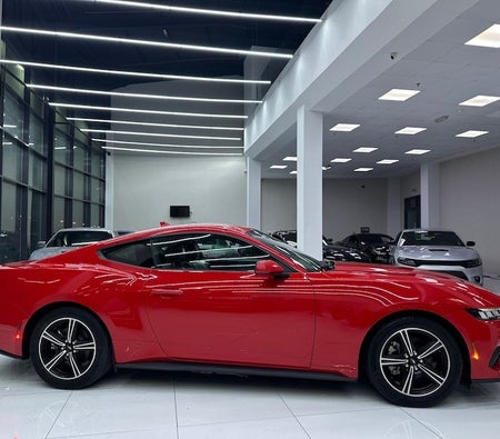 Red Ford Mustang EcoBoost 2024
