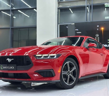 Red Ford Mustang EcoBoost 2024