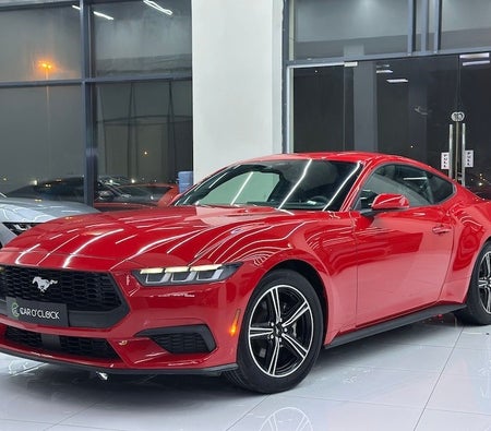 Red Ford Mustang EcoBoost 2024