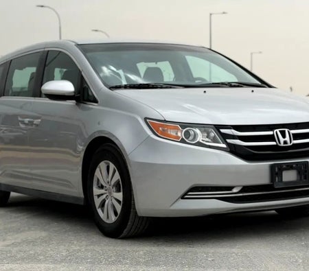 Silver Honda Odyssey 2015