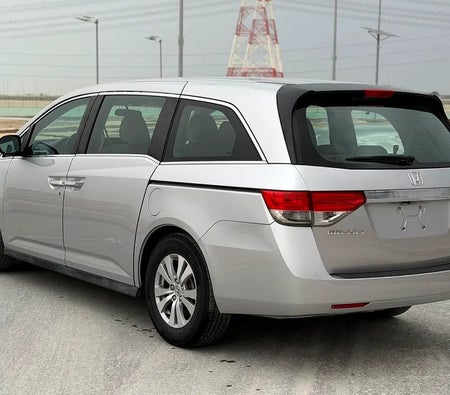 Silver Honda Odyssey 2015