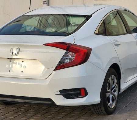 White Honda Civic LX 2018