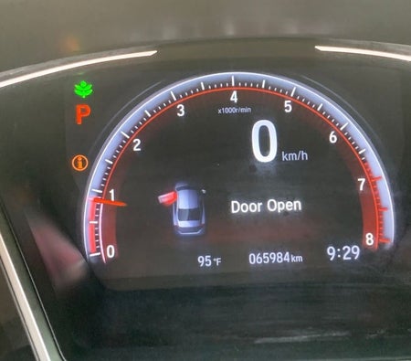 Silver Honda Civic Sport 2020