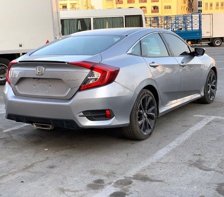 Silver Honda Civic Sport 2020