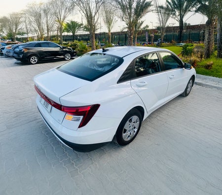 White Hyundai Accent 2024