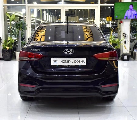 Blue Hyundai Accent GLS 2020