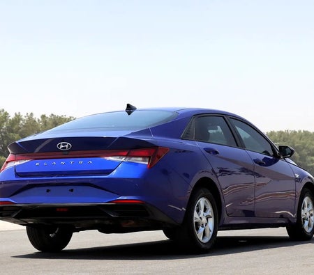 Blue Hyundai Elantra SE 2023