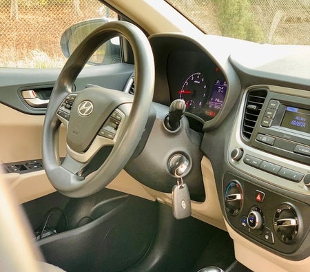 White Hyundai Accent 2019