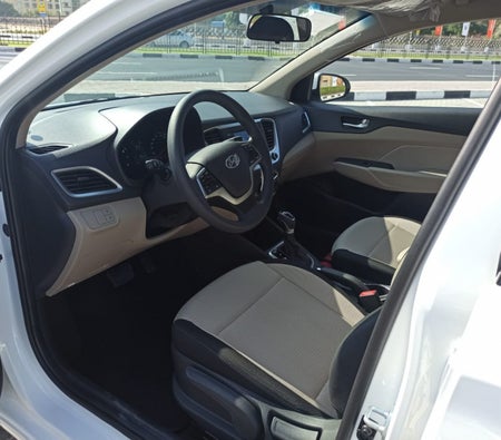 White Hyundai Accent 2022