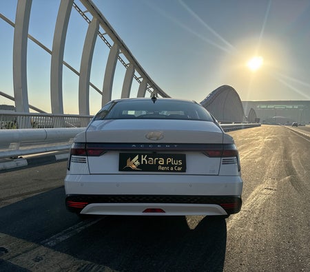 White Hyundai Accent 2025