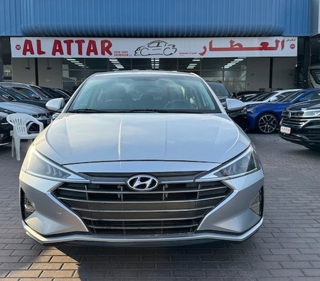 Silver Hyundai Elantra 2019