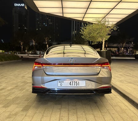 Gray Hyundai Elantra 2024