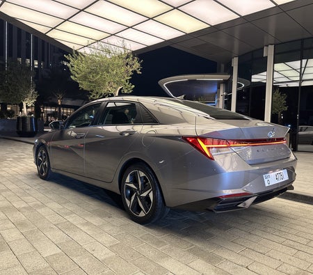 Gray Hyundai Elantra 2024