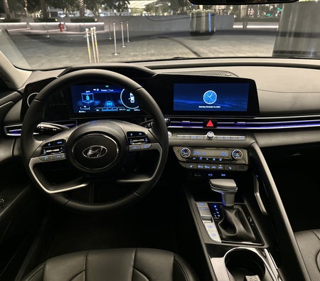 Gray Hyundai Elantra 2024