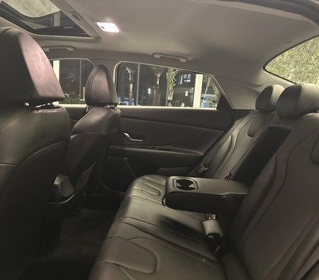 Gray Hyundai Elantra 2024