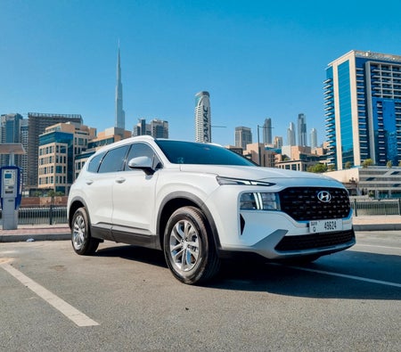 White Hyundai Santa Fe 2023 White Hyundai Santa Fe 2023