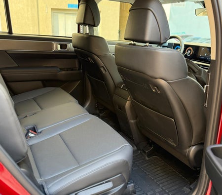 Red Hyundai Santa Fe 2024