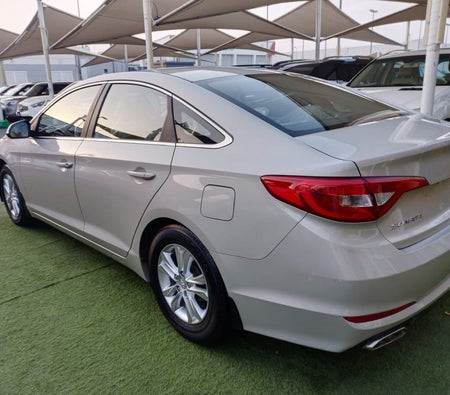 Beige Hyundai Sonata 2016