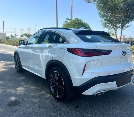 White Infiniti QX55 LUXE 2024