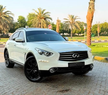 Weiß Infiniti QX70 Limited 2014