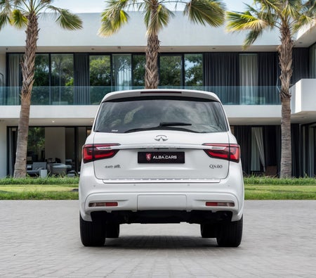 White Infiniti QX80 Sensory Proactive 2024