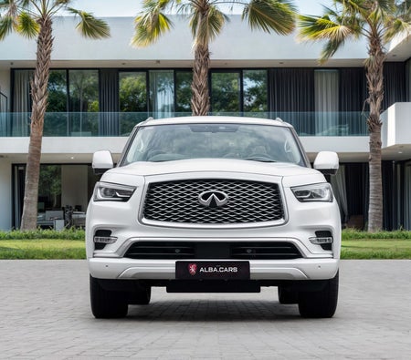 White Infiniti QX80 Sensory Proactive 2024