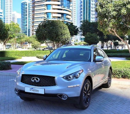 Silver Infiniti QX70 Luxury 2017