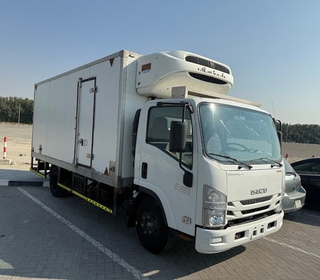 White Isuzu NPR 2020