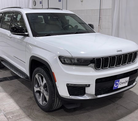 White Jeep Grand Cherokee L Limited 2024 White Jeep Grand Cherokee L Limited 2024