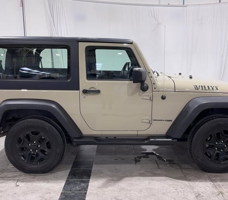 Beige Jeep Wrangler Sport 2018