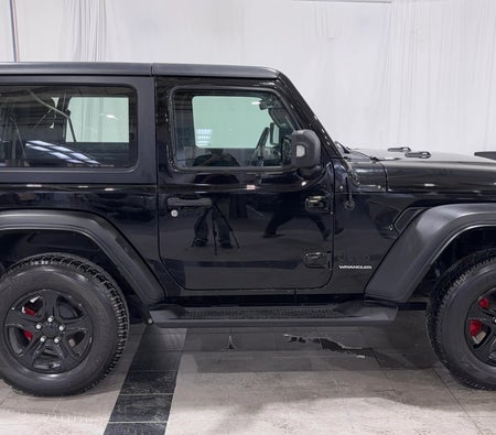 Schwarz Jeep Wrangler Sport 2021