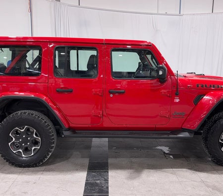 Red Jeep Wrangler Unlimited Rubicon 2023